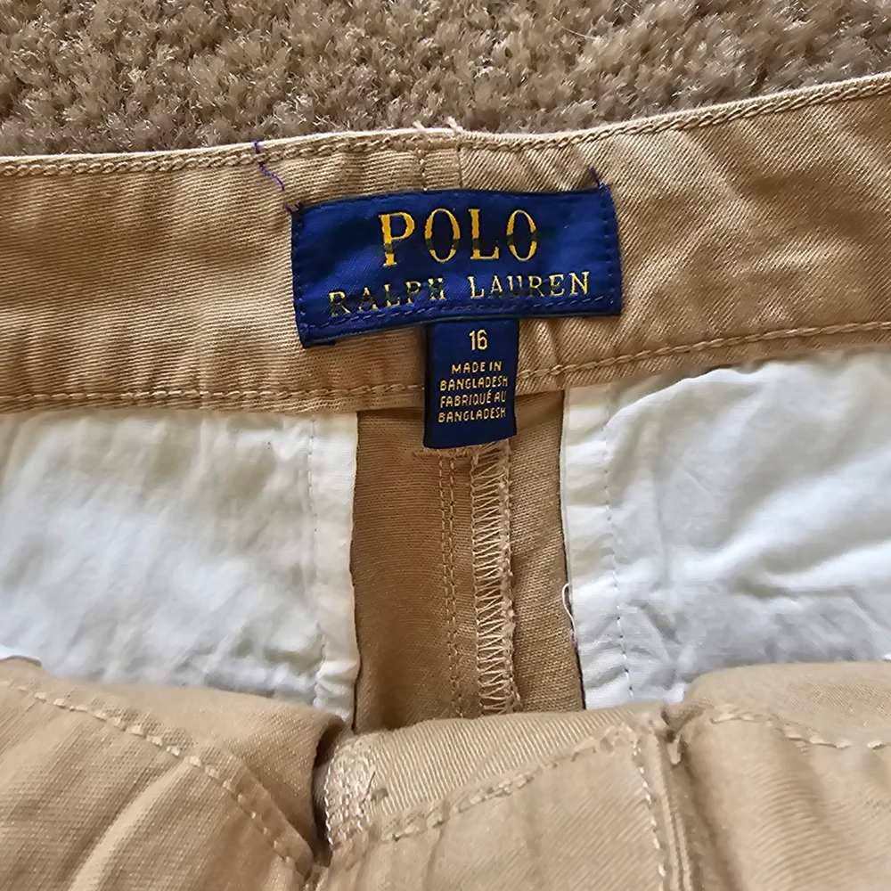 Polo Ralph Lauren Boys Belted Khaki Shorts Size 16